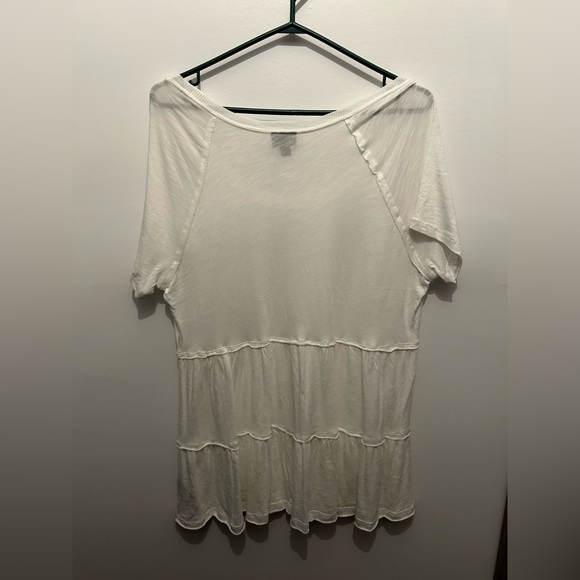 Torrid Tiered Top (white) - Picture 2 of 3